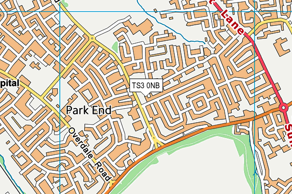 TS3 0NB map - OS VectorMap District (Ordnance Survey)