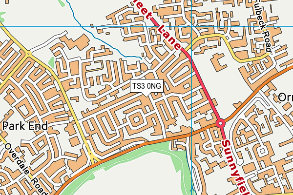 TS3 0NG map - OS VectorMap District (Ordnance Survey)