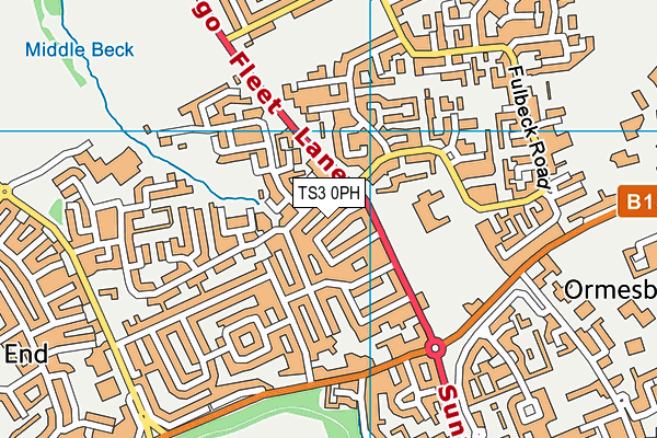 TS3 0PH map - OS VectorMap District (Ordnance Survey)