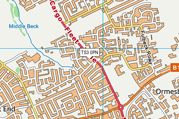 TS3 0PN map - OS VectorMap District (Ordnance Survey)