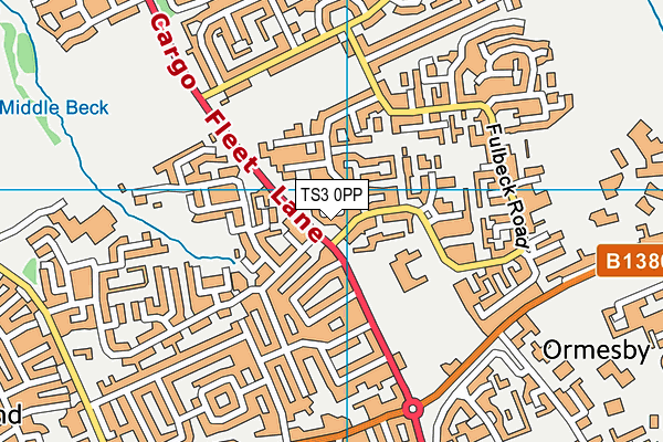 TS3 0PP map - OS VectorMap District (Ordnance Survey)