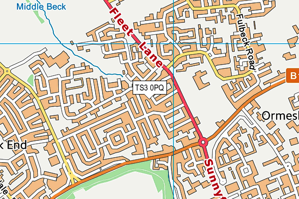 TS3 0PQ map - OS VectorMap District (Ordnance Survey)