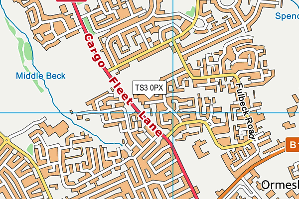 TS3 0PX map - OS VectorMap District (Ordnance Survey)