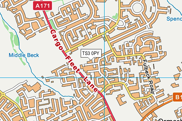 TS3 0PY map - OS VectorMap District (Ordnance Survey)