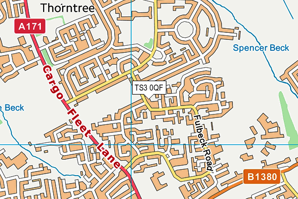 TS3 0QF map - OS VectorMap District (Ordnance Survey)