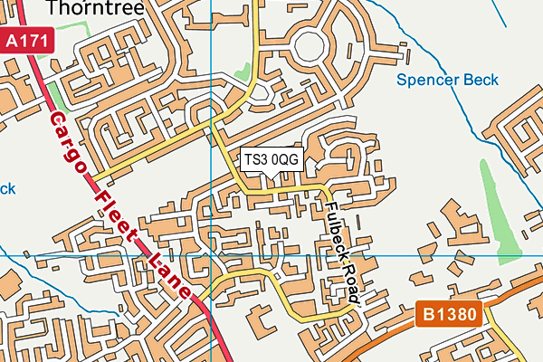 TS3 0QG map - OS VectorMap District (Ordnance Survey)