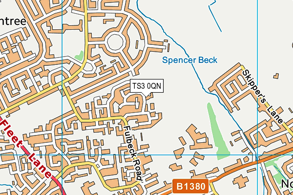 TS3 0QN map - OS VectorMap District (Ordnance Survey)