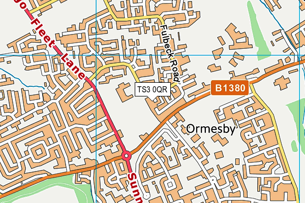 TS3 0QR map - OS VectorMap District (Ordnance Survey)