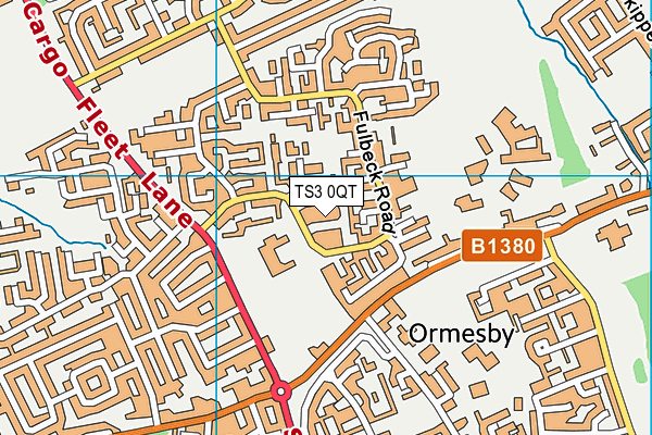 TS3 0QT map - OS VectorMap District (Ordnance Survey)