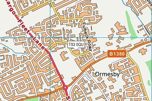 TS3 0QU map - OS VectorMap District (Ordnance Survey)