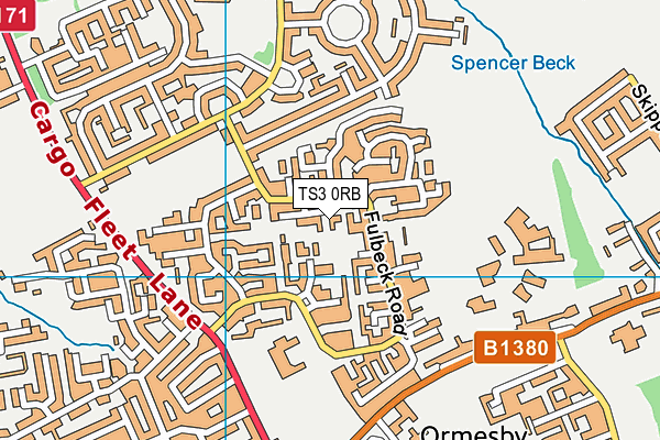 TS3 0RB map - OS VectorMap District (Ordnance Survey)