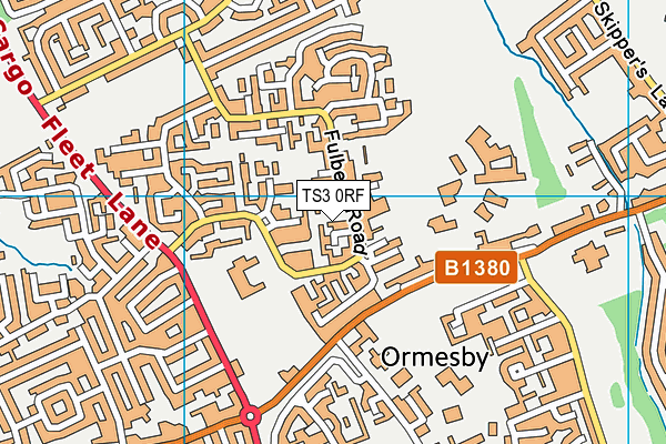 TS3 0RF map - OS VectorMap District (Ordnance Survey)