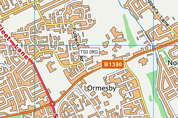 TS3 0RG map - OS VectorMap District (Ordnance Survey)