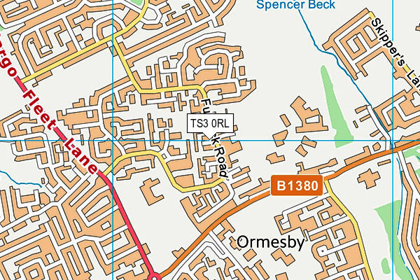 TS3 0RL map - OS VectorMap District (Ordnance Survey)