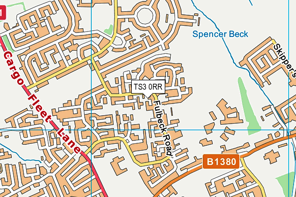 TS3 0RR map - OS VectorMap District (Ordnance Survey)