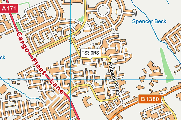 TS3 0RS map - OS VectorMap District (Ordnance Survey)