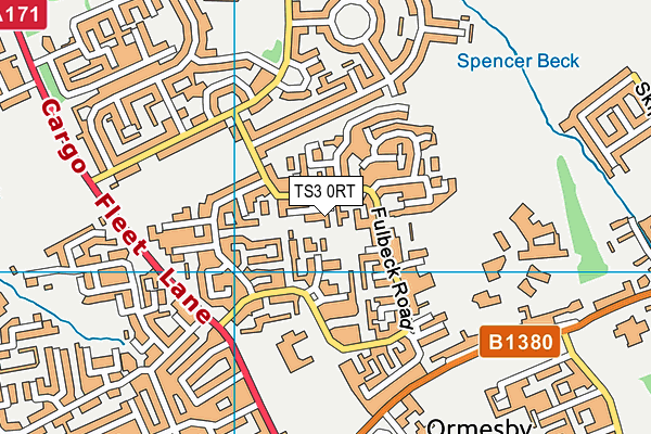 TS3 0RT map - OS VectorMap District (Ordnance Survey)