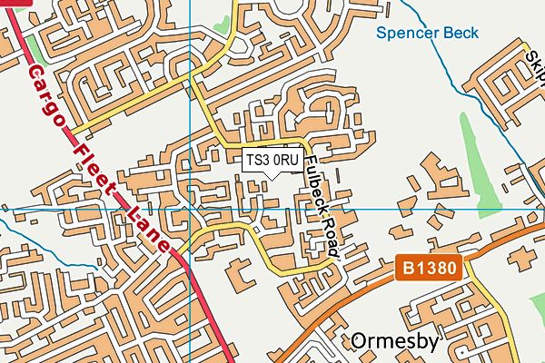 TS3 0RU map - OS VectorMap District (Ordnance Survey)