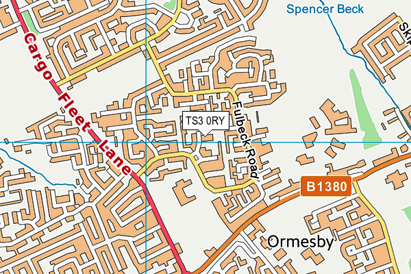 TS3 0RY map - OS VectorMap District (Ordnance Survey)