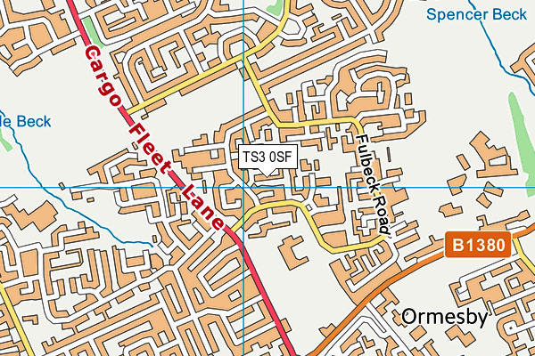 TS3 0SF map - OS VectorMap District (Ordnance Survey)