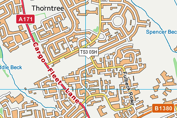 TS3 0SH map - OS VectorMap District (Ordnance Survey)