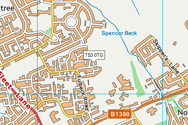 TS3 0TG map - OS VectorMap District (Ordnance Survey)