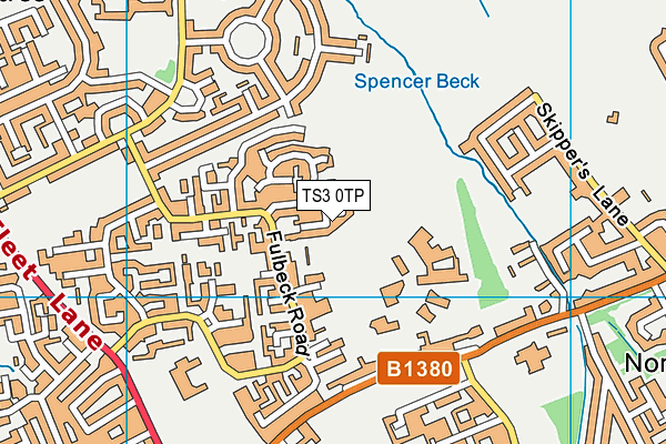 TS3 0TP map - OS VectorMap District (Ordnance Survey)