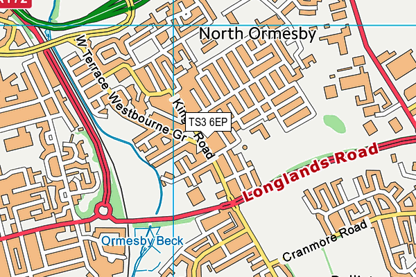 TS3 6EP map - OS VectorMap District (Ordnance Survey)