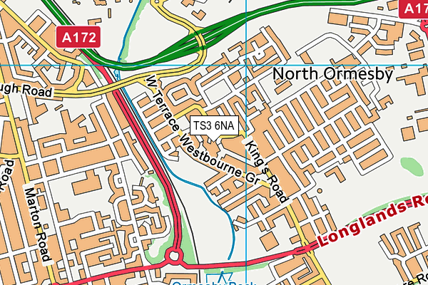 TS3 6NA map - OS VectorMap District (Ordnance Survey)