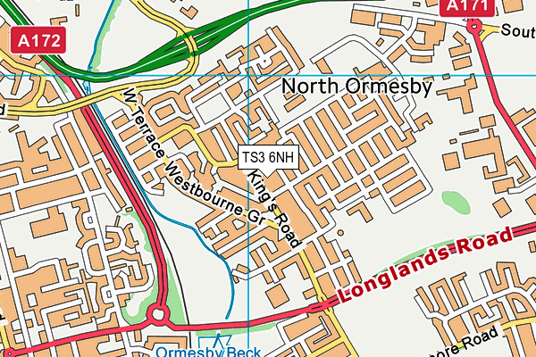 TS3 6NH map - OS VectorMap District (Ordnance Survey)