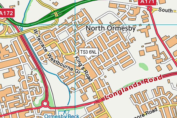 TS3 6NL map - OS VectorMap District (Ordnance Survey)