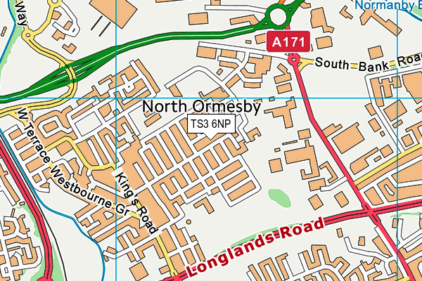 TS3 6NP map - OS VectorMap District (Ordnance Survey)