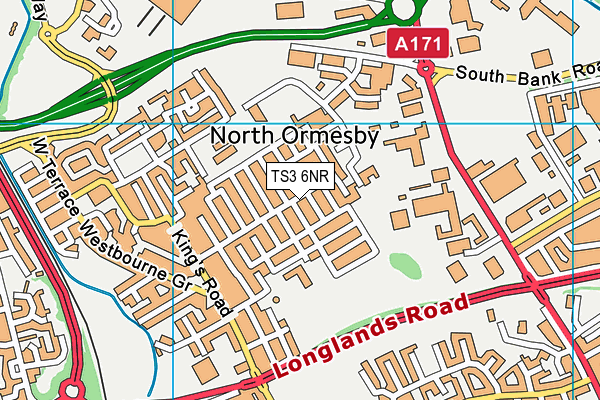 TS3 6NR map - OS VectorMap District (Ordnance Survey)