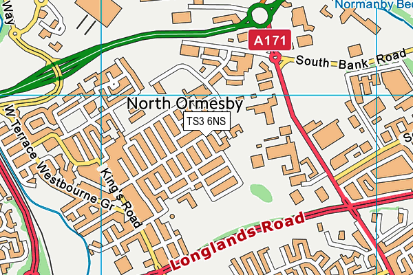 TS3 6NS map - OS VectorMap District (Ordnance Survey)