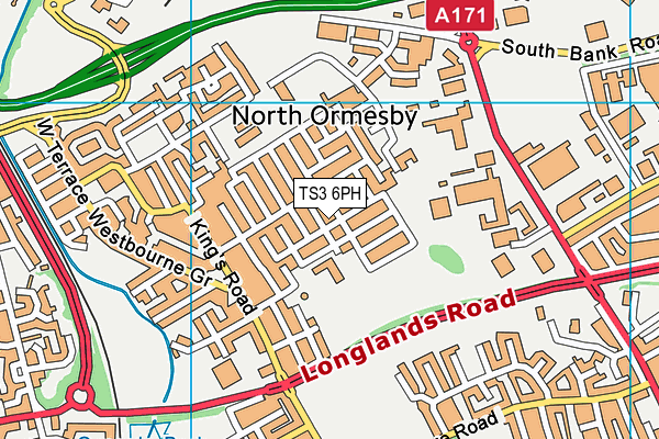 TS3 6PH map - OS VectorMap District (Ordnance Survey)