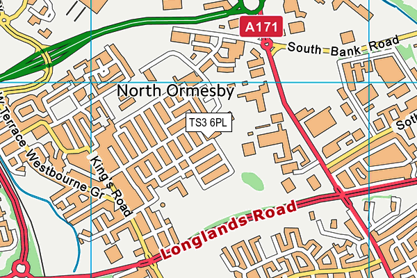 TS3 6PL map - OS VectorMap District (Ordnance Survey)