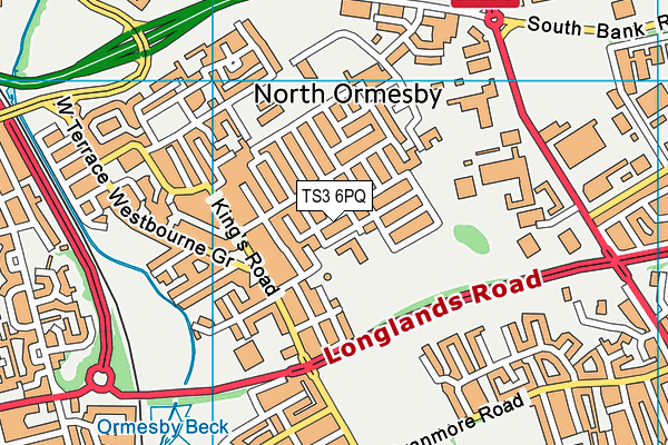 TS3 6PQ map - OS VectorMap District (Ordnance Survey)