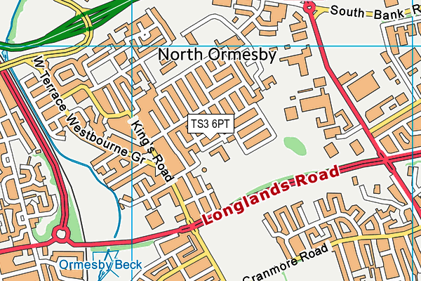 TS3 6PT map - OS VectorMap District (Ordnance Survey)