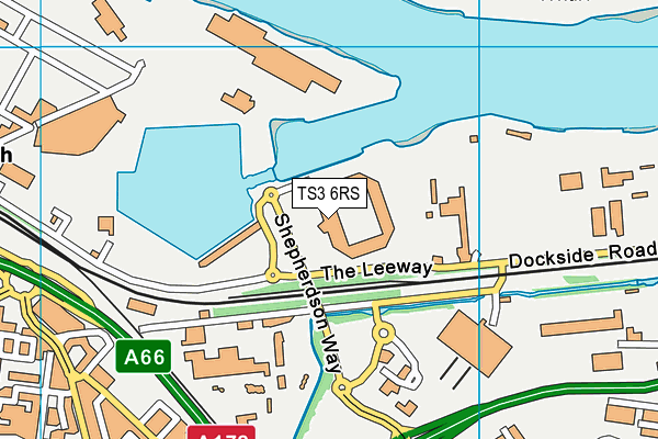 Middlesbrough Fc (Riverside Stadium) map (TS3 6RS) - OS VectorMap District (Ordnance Survey)