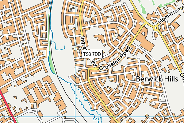 TS3 7DD map - OS VectorMap District (Ordnance Survey)