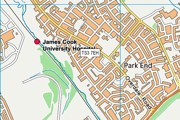 TS3 7EH map - OS VectorMap District (Ordnance Survey)