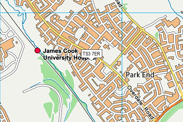 TS3 7ER map - OS VectorMap District (Ordnance Survey)