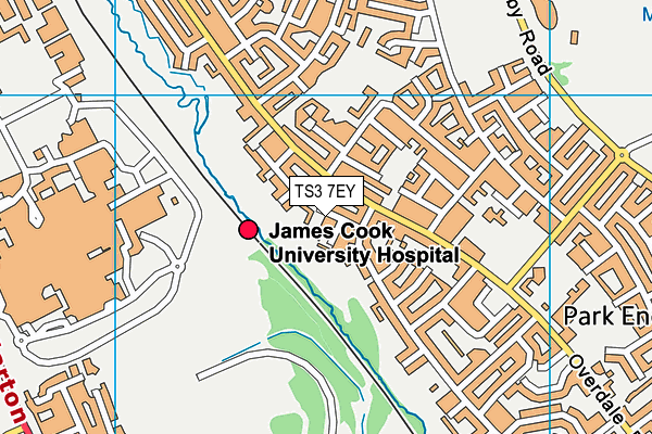 TS3 7EY map - OS VectorMap District (Ordnance Survey)