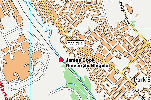 TS3 7HA map - OS VectorMap District (Ordnance Survey)