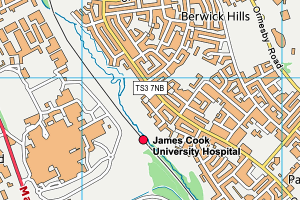 TS3 7NB map - OS VectorMap District (Ordnance Survey)