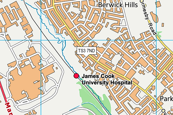 TS3 7ND map - OS VectorMap District (Ordnance Survey)