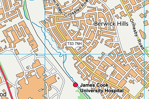 TS3 7NH map - OS VectorMap District (Ordnance Survey)