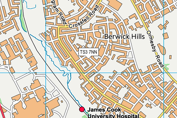 TS3 7NN map - OS VectorMap District (Ordnance Survey)