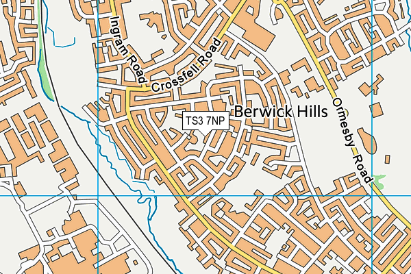 TS3 7NP map - OS VectorMap District (Ordnance Survey)