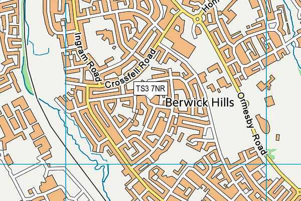 TS3 7NR map - OS VectorMap District (Ordnance Survey)